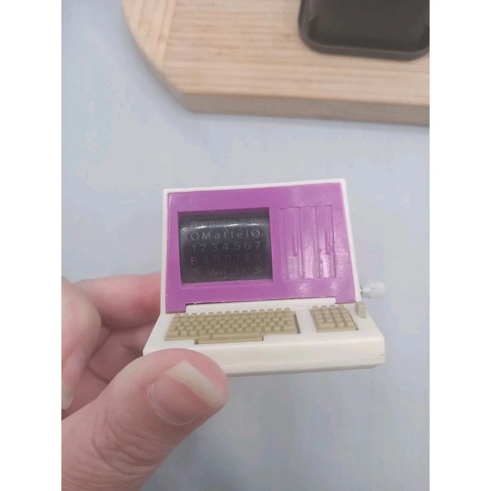 BARBIE Accessory Computer Desktop‎ Wind UP WORKING 1980's Mattel Original Part